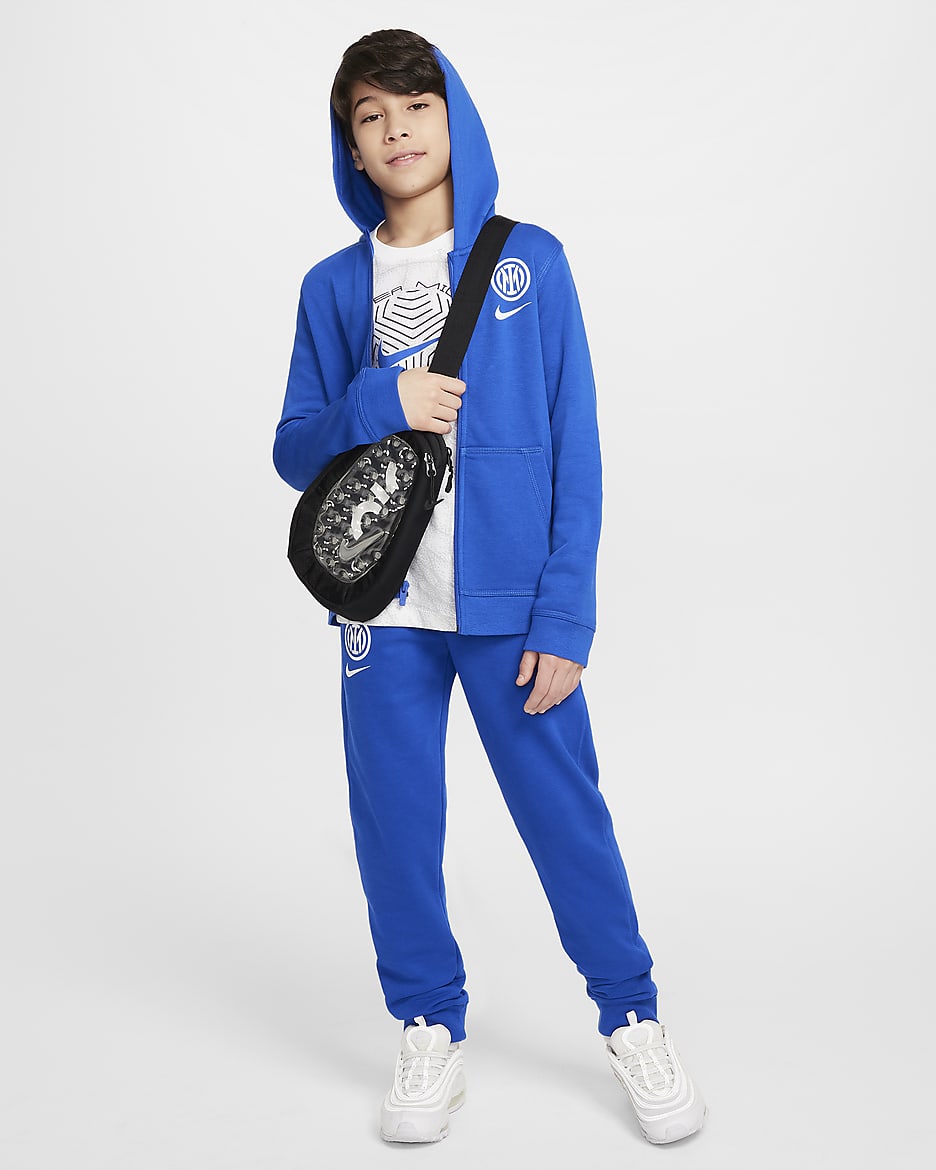 Blue nike hoodie kids best sale